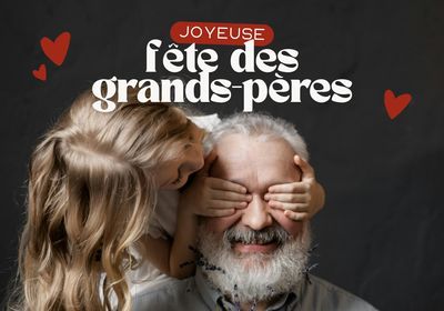 Un grands père et sa petite fille entrain de s'amuser