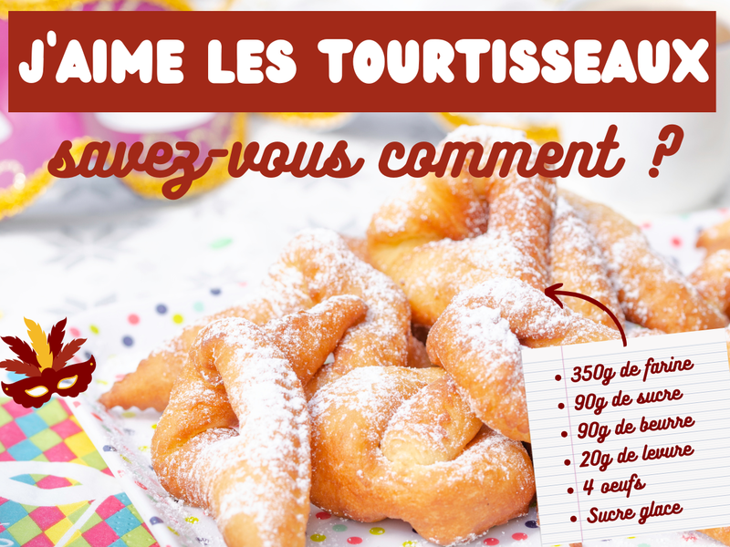 Recette des tourtisseaux ou bugnes