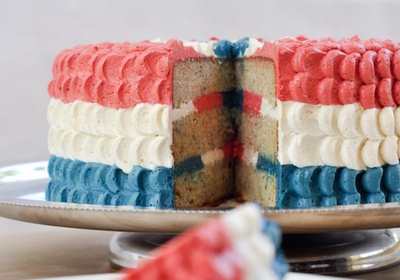 Gâteau bleu blanc rouge pour la fête nationale du 14 juillet