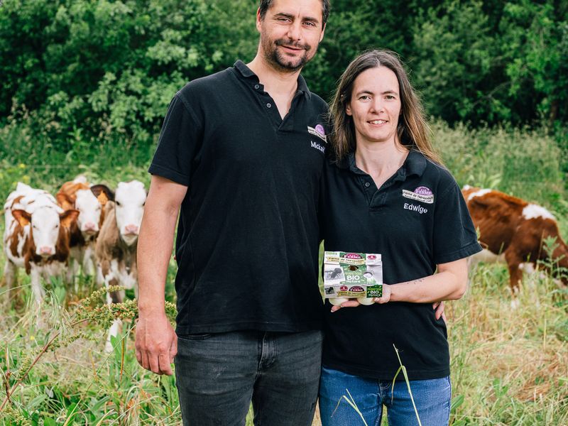Edwige et Mickaël gérants de la ferme de l'airvaudais