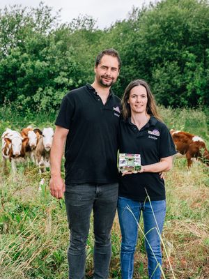 Edwige et Mickaël gérants de la ferme de l'airvaudais