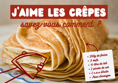 Recette de crêpes pour la Chandeleur