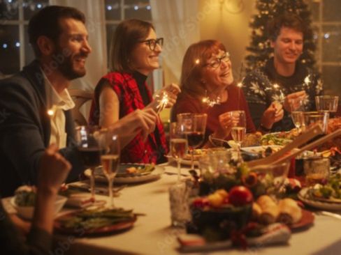 Repas de Noël en famille